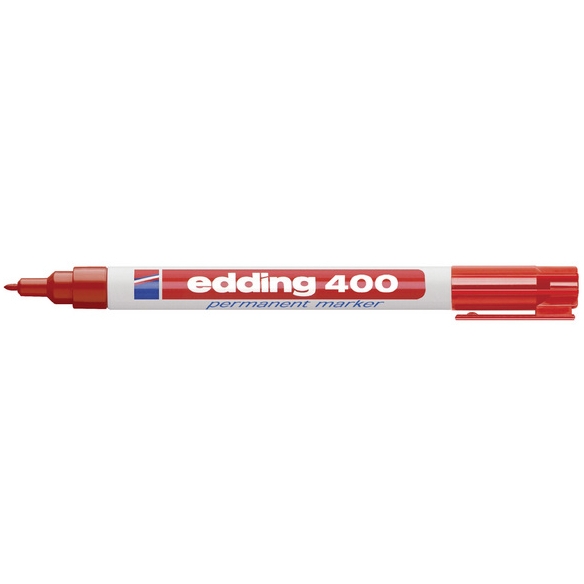 Edding 400 permanent marker 1 mm rond rood