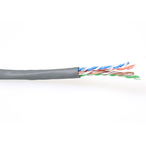 U/UTP kabel CAT6 op rol 100 meter grijs soepel