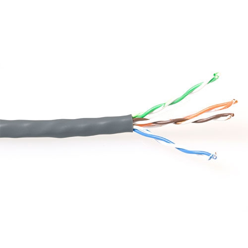 U/UTP kabel CAT5e op rol 100 meter grijs