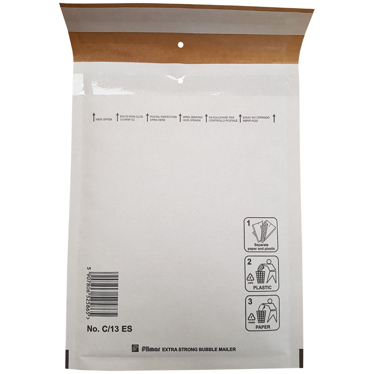 100 Luchtkussenenveloppen C/13 150x220mm Filmar Extra Strong