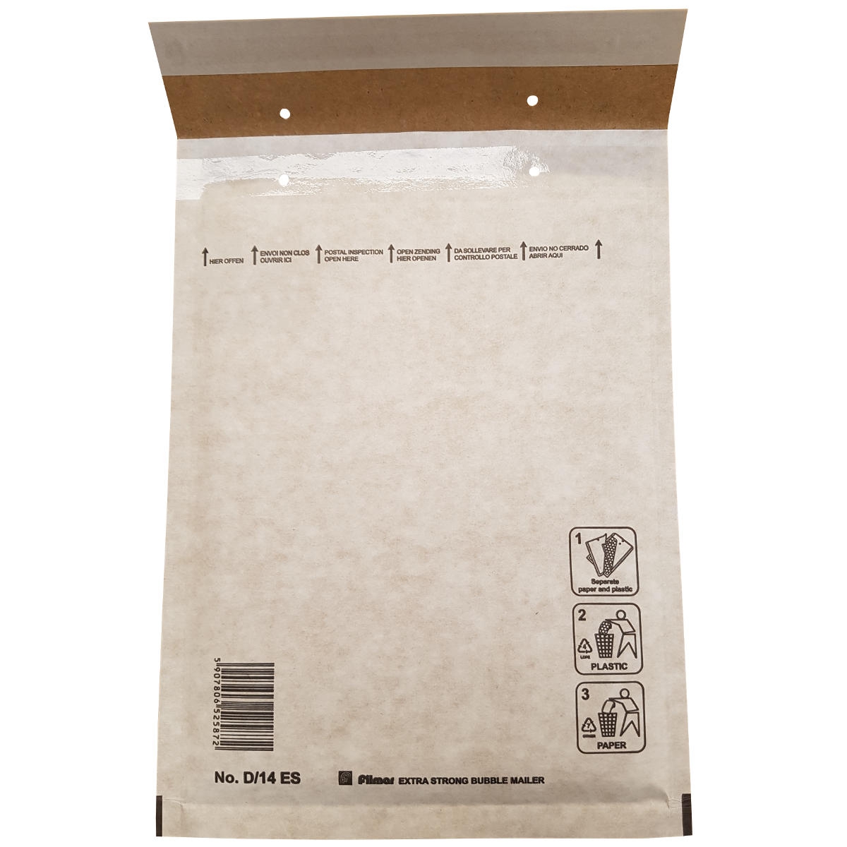 100 Luchtkussenenveloppen D/14 180x260mm Filmar Extra Strong