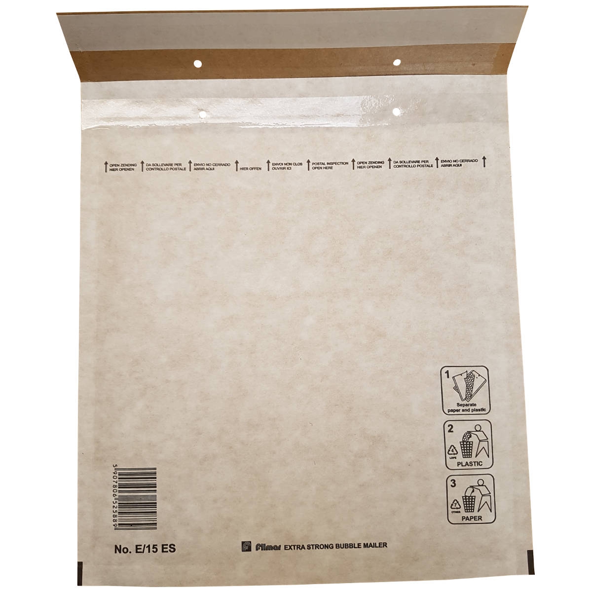 100 Luchtkussenenveloppen E/15 220x260mm Filmar Extra Strong
