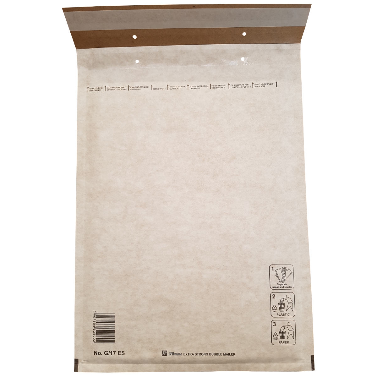 100 Luchtkussenenveloppen G/17 230x340mm Filmar Extra Strong