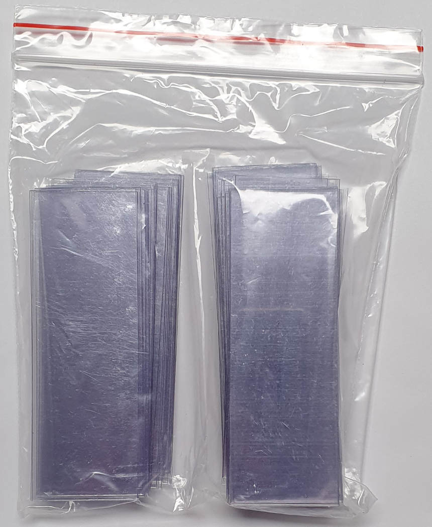 Beschermfolie voor magneetetiketten 80x30mm (100 stuks)