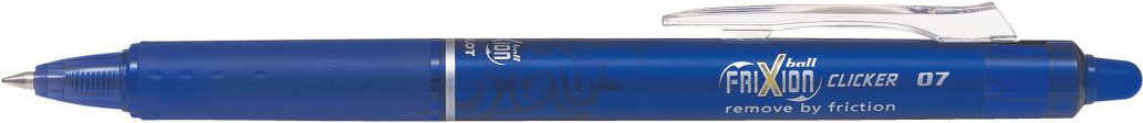 Pilot FriXion Ball Clicker gelroller blauw medium 0,7 mm