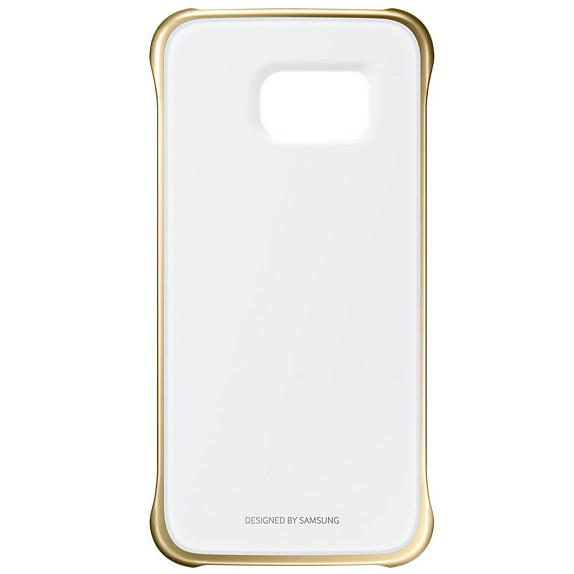 Galaxy S6 Edge Clear Cover goud EF-QG925BFEGWW
