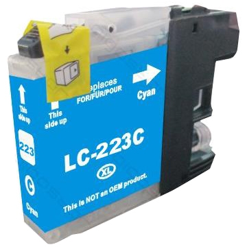Huismerk Brother LC-223C cartridge cyaan