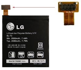 LG accu BL-T3 origineel