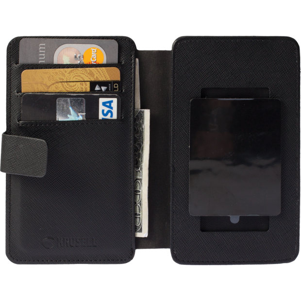 Krusell Malmö FlipWallet Slide 4XL zwart