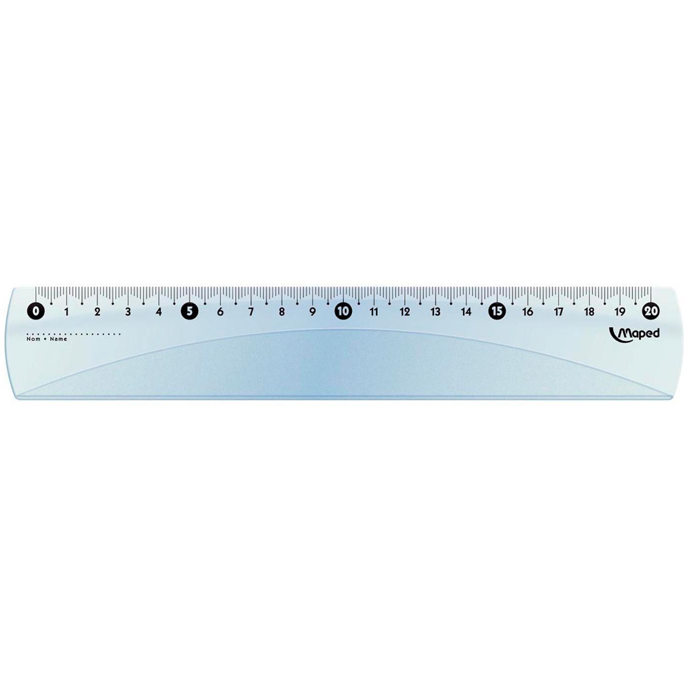 Liniaal Maped Essentials 20 cm transparant