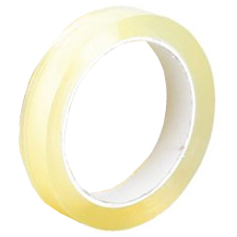 Quantore plakband 25mm x 66m grote kern (1 rol)
