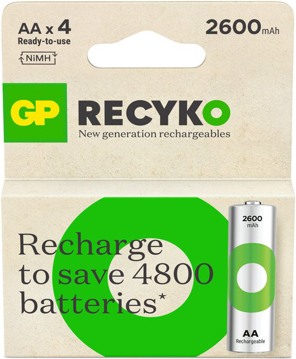 GP ReCyko AA batterijen 2600 mAh (4)