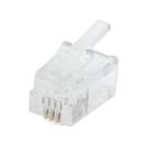 RJ10 (4P4C) plug, 25 stuks