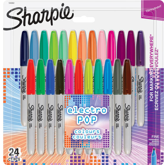 Sharpie Electro Pop vilstiften set 24 kleuren