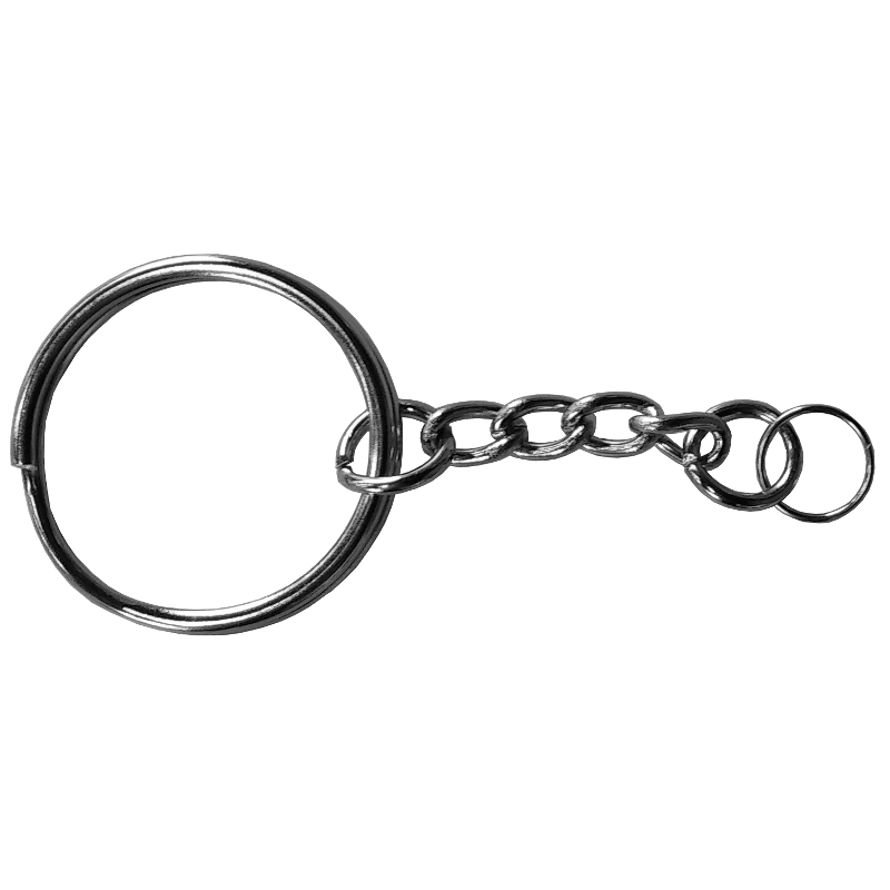Sleutelhanger ring met ketting