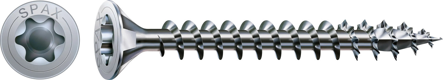 200 Spax schroeven 3,5x30mm voldraad verzonken kop T20