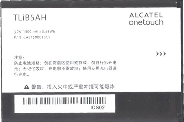 Alcatel TLiB5AH CAB23V0000C1 accu origineel