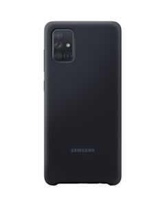 Galaxy A71 Silicone Cover zwart EF-PA715TBEGEU