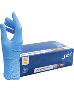 100 Nitril handschoenen Jet maat M blauw